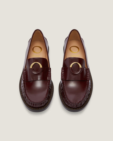 Kali Burgundy Leather Loafer - Odissi Studio USA - 4