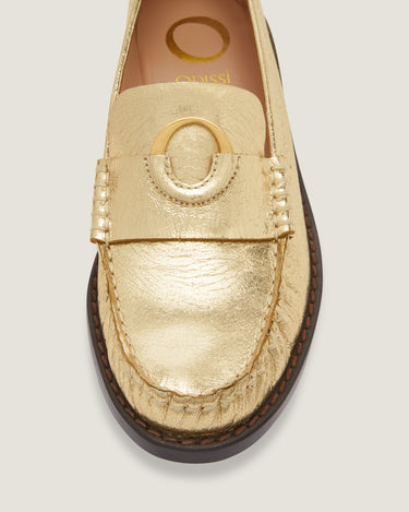 Kali Gold Leather Loafer - Odissi Studio USA - 3