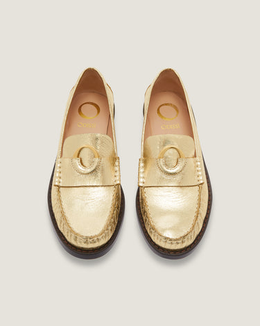 Kali Gold Leather Loafer - Odissi Studio USA - 4