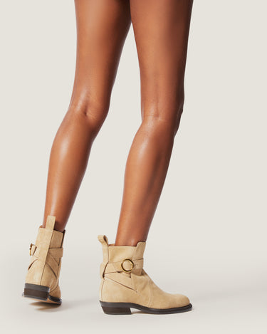 Ornella Natural Suede Bootie - Odissi Studio USA - 5