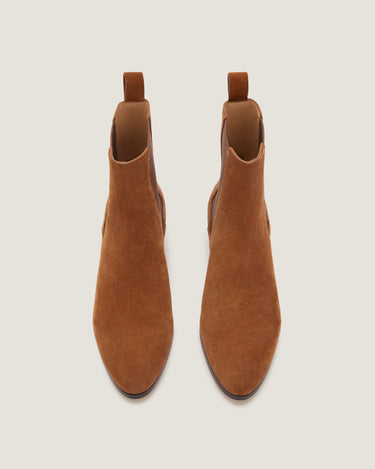 Ella Tan Suede Leather Bootie - Odissì Studio USA - 4