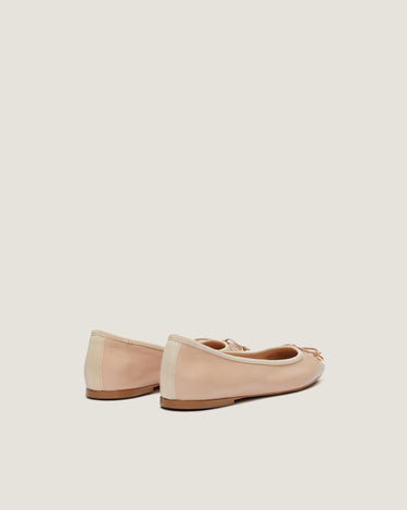 Lou Pastel pink Leather Ballerina - Odissi Studio USA - 2