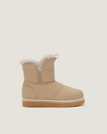 Rose Natural Nylon Faux-Fur Lined Winter Boot - Odissì Studio USA