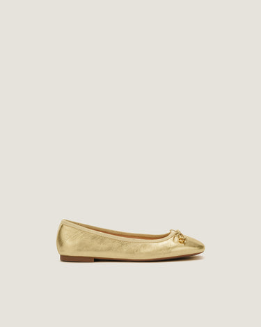 Lou Gold Leather Ballerina - Odissì Studio USA