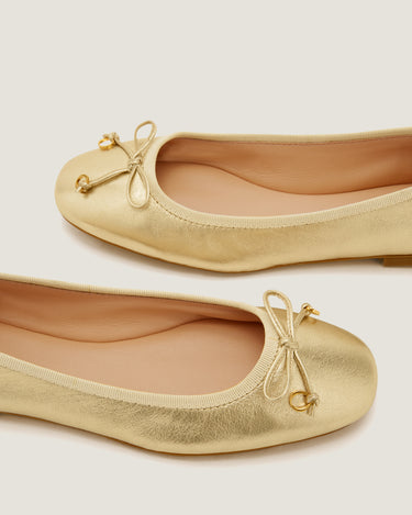 Lou Gold Leather Ballerina - Odissì Studio USA - 3