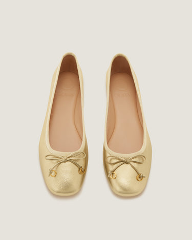 Lou Gold Leather Ballerina - Odissì Studio USA - 4