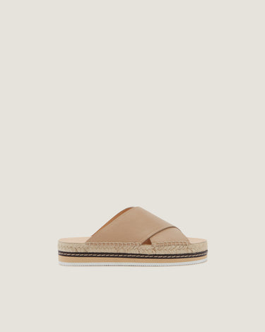 Lily Natural Leather Criss Cross Espadrille - Odissì Studio USA