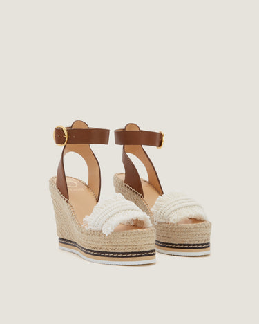 Lily Natural Cotton Fringes High Wedge Espadrille - Odissì Studio USA - 2