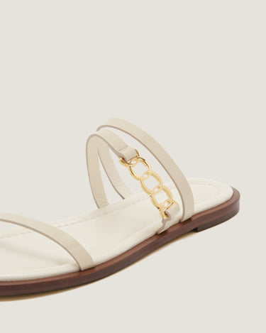 Juliet Natural Leather Flat Sandal - Odissì Studio USA - 3