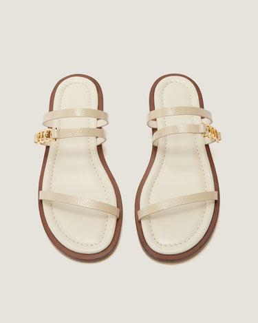 Juliet Natural Leather Flat Sandal - Odissì Studio USA - 4