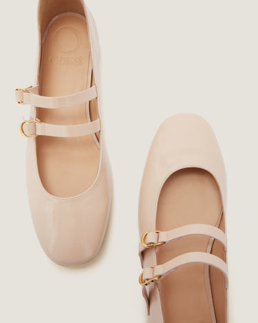 Giorgia Pastel Pink Leather Ballerina - Odissì Studio USA - 3