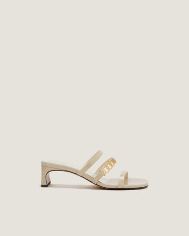 Juliet Natural Leather Heel Sandal - Odissì Studio USA