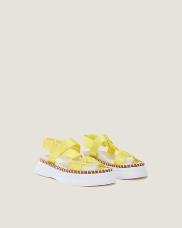 Kim Yellow Fabric Tape Sport Sandal - Odissì Studio USA - 2