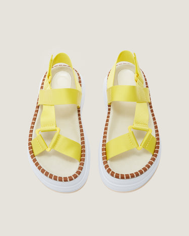 Kim Yellow Fabric Tape Sport Sandal - Odissì Studio USA - 4