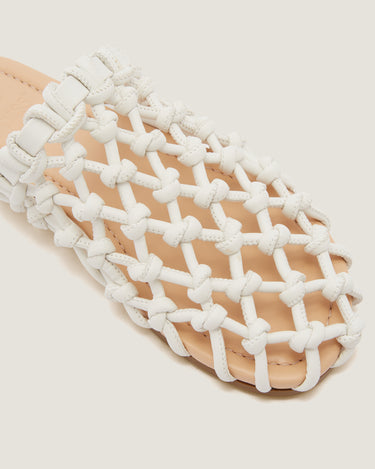 Nour White Soft Braided Slipper - Odissì Studio USA - 3