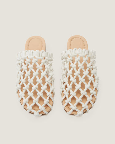 Nour White Soft Braided Slipper - Odissì Studio USA - 4