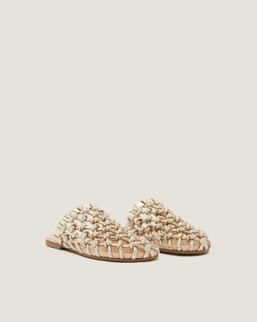 Nour Gold Soft Braided Slipper - Odissì Studio USA - 2