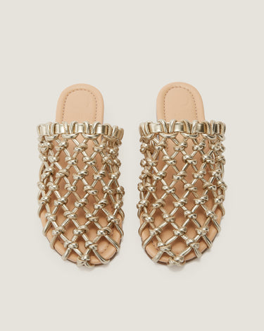 Nour Gold Soft Braided Slipper - Odissì Studio USA - 4